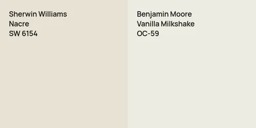 SW 6154 Nacre vs OC-59 Vanilla Milkshake