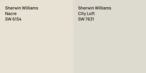 SW 6154 Nacre vs SW 7631 City Loft