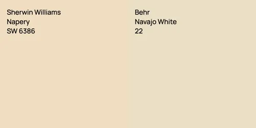 SW 6386 Napery vs 22 Navajo White