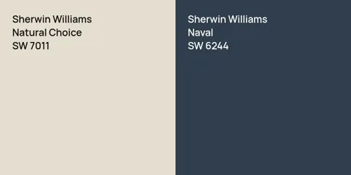 SW 7011 Natural Choice vs SW 6244 Naval