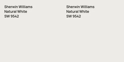 SW 9542 Natural White vs SW 9542 Natural White