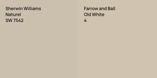 SW 7542 Naturel vs 4 Old White