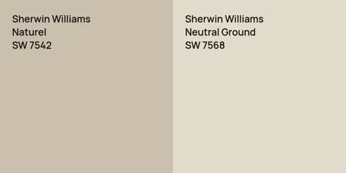 SW 7542 Naturel vs SW 7568 Neutral Ground