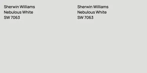 SW 7063 Nebulous White vs SW 7063 Nebulous White