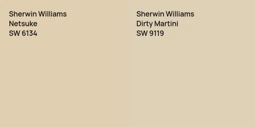 SW 6134 Netsuke vs SW 9119 Dirty Martini