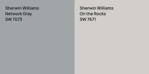 SW 7073 Network Gray vs SW 7671 On the Rocks