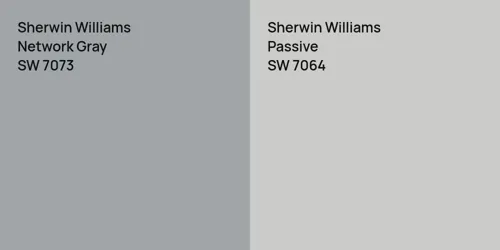 SW 7073 Network Gray vs SW 7064 Passive