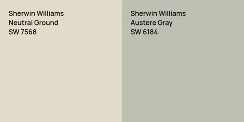 SW 7568 Neutral Ground vs SW 6184 Austere Gray