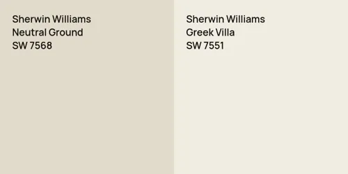 SW 7568 Neutral Ground vs SW 7551 Greek Villa