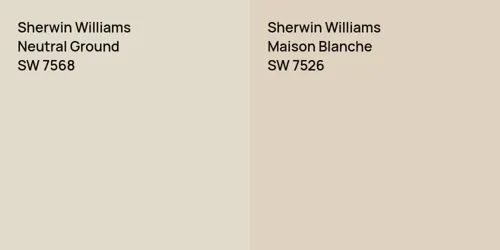 SW 7568 Neutral Ground vs SW 7526 Maison Blanche