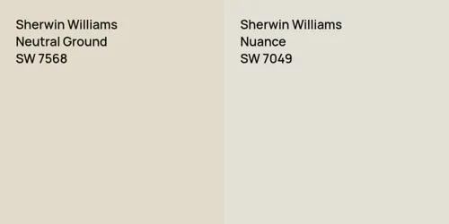 SW 7568 Neutral Ground vs SW 7049 Nuance