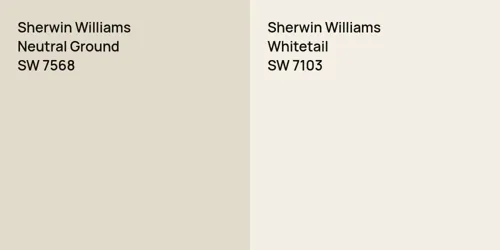 SW 7568 Neutral Ground vs SW 7103 Whitetail