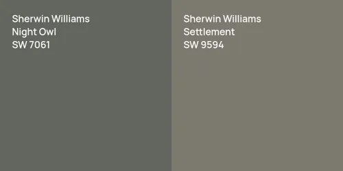 SW 7061 Night Owl vs SW 9594 Settlement