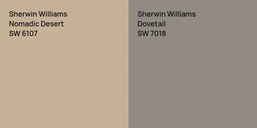 SW 6107 Nomadic Desert vs SW 7018 Dovetail