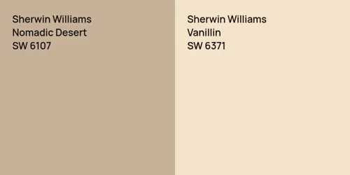 SW 6107 Nomadic Desert vs SW 6371 Vanillin