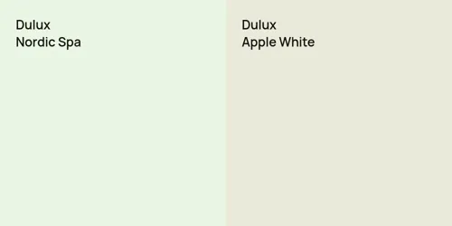 null Nordic Spa vs null Apple White