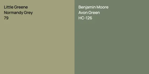 79 Normandy Grey vs HC-126 Avon Green