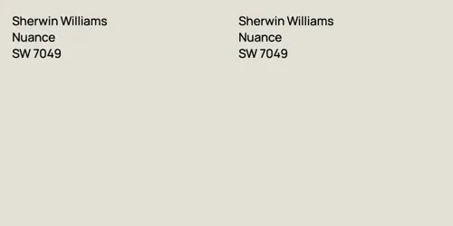 SW 7049 Nuance vs SW 7049 Nuance