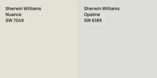 SW 7049 Nuance vs SW 6189 Opaline