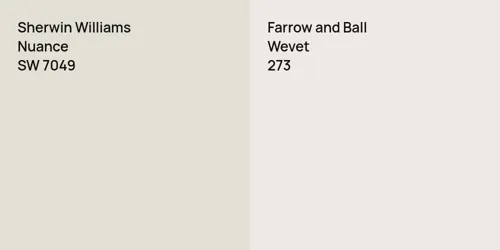 SW 7049 Nuance vs 273 Wevet