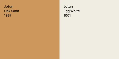 1987 Oak Sand vs 1001 Egg White