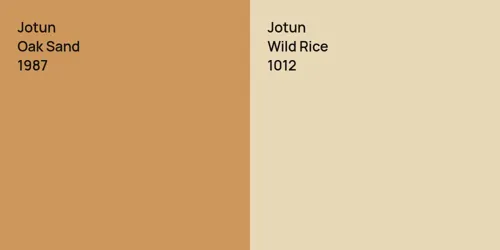 1987 Oak Sand vs 1012 Wild Rice