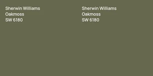 SW 6180 Oakmoss vs SW 6180 Oakmoss