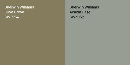 SW 7734 Olive Grove vs SW 9132 Acacia Haze