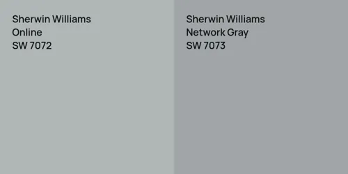 SW 7072 Online vs SW 7073 Network Gray