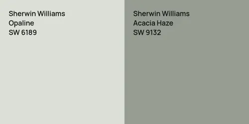 SW 6189 Opaline vs SW 9132 Acacia Haze