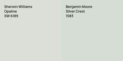 SW 6189 Opaline vs 1583 Silver Crest