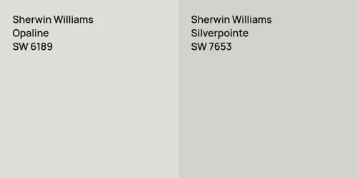 SW 6189 Opaline vs SW 7653 Silverpointe