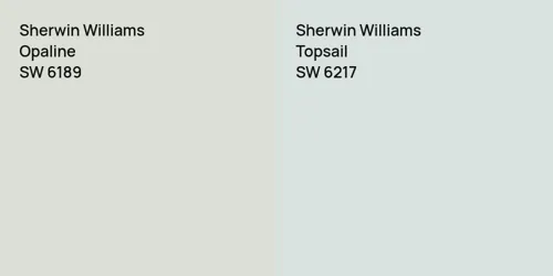 SW 6189 Opaline vs SW 6217 Topsail