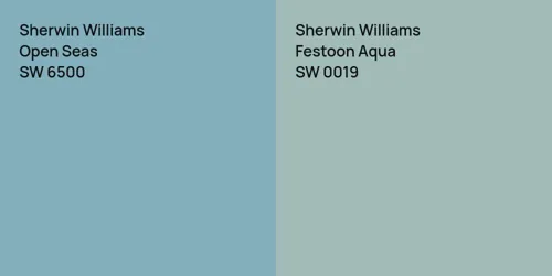 SW 6500 Open Seas vs SW 0019 Festoon Aqua