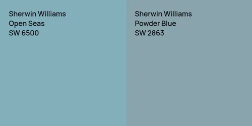 SW 6500 Open Seas vs SW 2863 Powder Blue