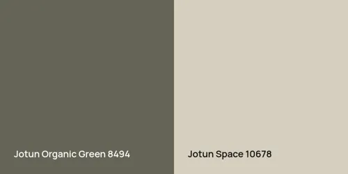 8494 Organic Green vs 10678 Space