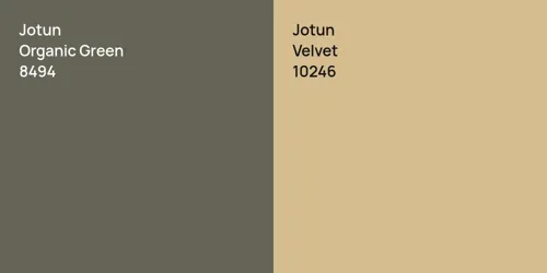 8494 Organic Green vs 10246 Velvet