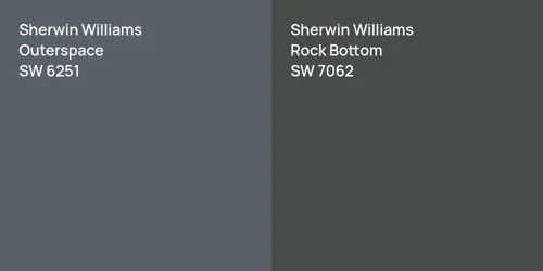 SW 6251 Outerspace vs SW 7062 Rock Bottom