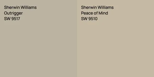 SW 9517 Outrigger vs SW 9510 Peace of Mind