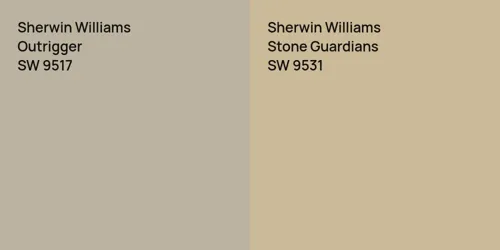 SW 9517 Outrigger vs SW 9531 Stone Guardians