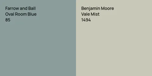 85 Oval Room Blue vs 1494 Vale Mist