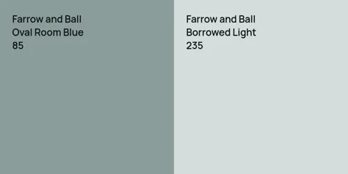 85 Oval Room Blue vs 235 Borrowed Light