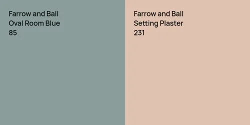 85 Oval Room Blue vs 231 Setting Plaster