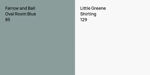 85 Oval Room Blue vs 129 Shirting