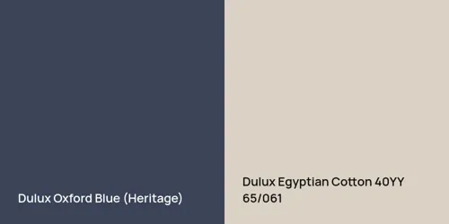 null Oxford Blue (Heritage) vs 40YY 65/061 Egyptian Cotton