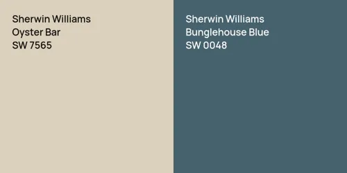 SW 7565 Oyster Bar vs SW 0048 Bunglehouse Blue