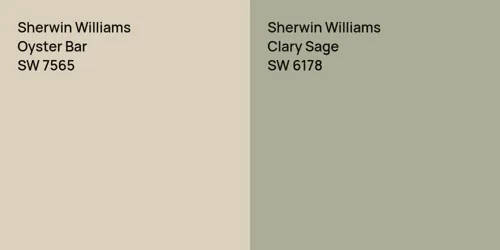 SW 7565 Oyster Bar vs SW 6178 Clary Sage