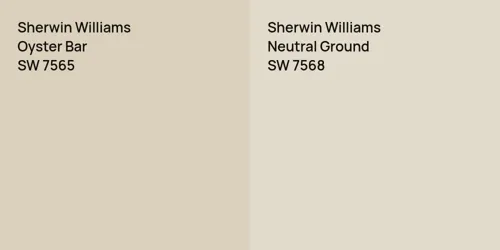 SW 7565 Oyster Bar vs SW 7568 Neutral Ground