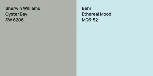 SW 6206 Oyster Bay vs MQ3-52 Ethereal Mood