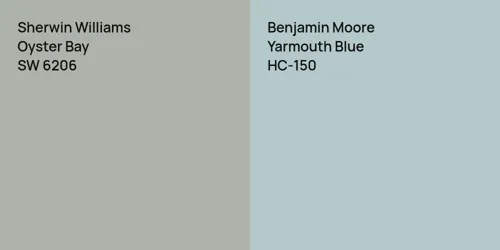 SW 6206 Oyster Bay vs HC-150 Yarmouth Blue